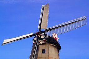close-up of a windmill in east frisia