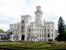 Hluboka castle in south bohemia