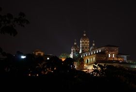 church in quiet night