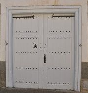 Double White Doors