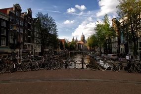 strikingly beautiful Amsterdam Bike Canal