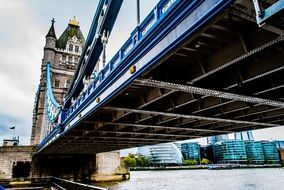 bottom of the bridge in london