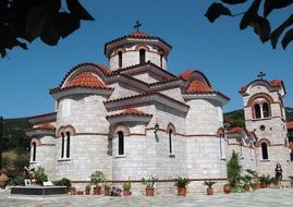 church building with white walls in romania