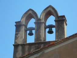 bells over the church in tuscany