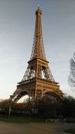 eiffel tower against the sky