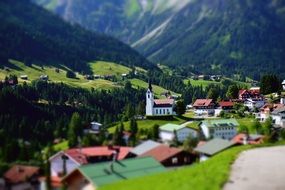 Mountain Village Church miniature