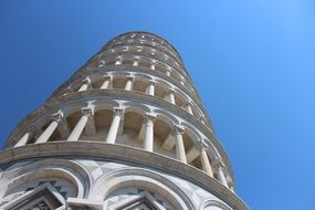 White Tower of Pisa in Tuscany