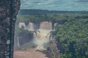 landscape of Iguazu falls in national park