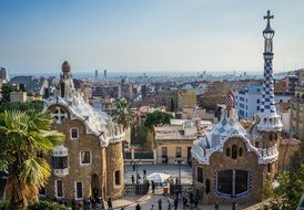 Park Guell - a park in the upper part of Barcelona