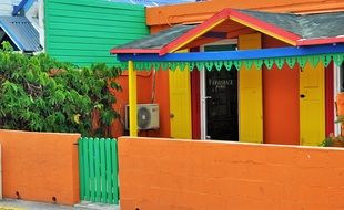 colorful house in the Caribbean