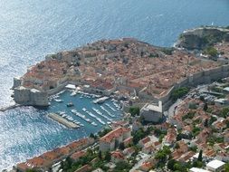 aerial view of dubrovnik in croatia