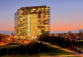 glass building in Dusseldorf