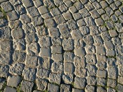 paving stones on the road