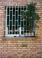 Brick Wall in Barcelona in Spain