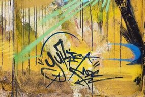 tagged urban graffiti art