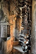 corner in the temple with lighting