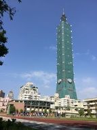 high-rise tower in taipei