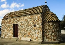 one-story stone chapel in Cyprus