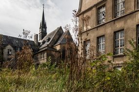 old church architecture run down
