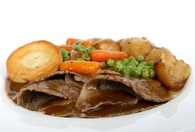 meat dish in the plate