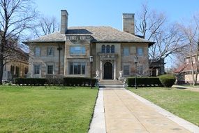 Mansion In The Historic District Of Detroit