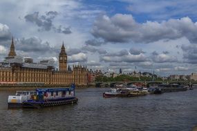 city ââriver thames in london