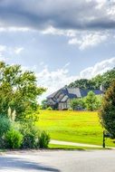 Houses and nature beautiful Landscape