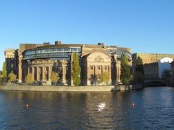 Royal Palace near the water in Stockholm