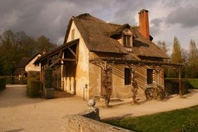 traditional rustic farmers house