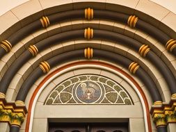 arched church portal