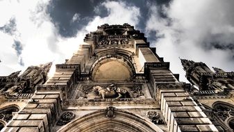 facade of the city hall building in vienna