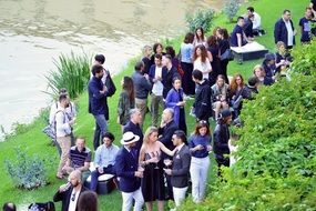 celebrating outdoors in florence