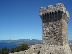 fortress in gulf of baratti