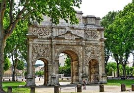 Historical Triumphal arch, france, orange