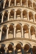 close-up leaning tower