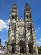 majestic gothic Saint Gatien Cathedral