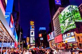 times square new york city at night