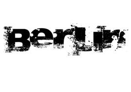 clipart of inscription "berlin" on a white background