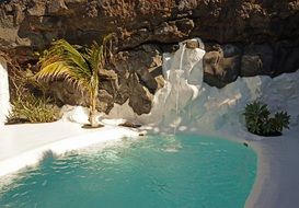 pond as a work of art on lanzarote