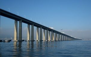 bridge over guanabar bay in south america