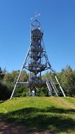 tower on a hill among nature