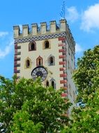 clock tower in Landsberg am Lech