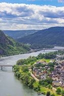 aerial view of village in Germany