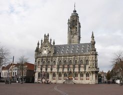 Gothic town hall in Middelburg, Zealand