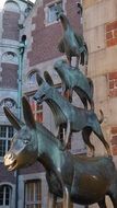 sculpture of the Bremen town musicians in Riga