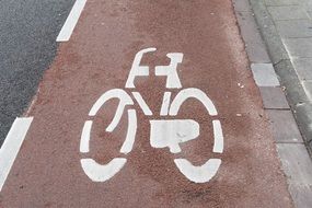 bike lane on a street