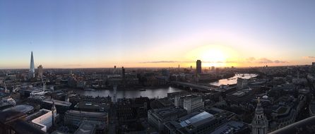 panorama of the river among the cityscape of london