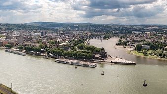 andscape of the city Koblenz,Germany