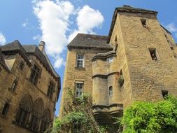 old buildings in the medieval city périgord