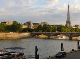 Eiffel Tower and Seine River